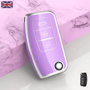 Remote Key Fob Cover Case For Ford Fiesta Focus Mondeo Kuga Puma B C-Max PURPLE - Picture 1 of 7