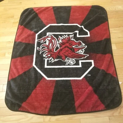 South Carolina Gamecocks NCAA Classic Garnet & Black 50in X 60in Throw Blanket - Image 1 of 2
