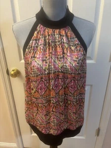 ESSENTIALS BY MILANO WOMENS PLEATED SLEEVELESS DRESS SHIRT SZ XL - Picture 1 of 3