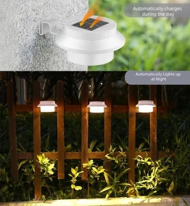 2-Pack Solar Fence Lights–Bright, Wireless & Weatherproof for Porch, Fence, Path - Picture 1 of 10