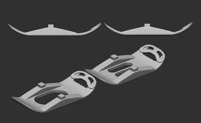 Pattini Per AW139 1:48 Stampati In Resina - Immagine 1 di 3