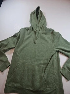  Tek Gear Ultrasoft Womens Large Fleece Pullover Hoodie Sweatshirt Green - Picture 1 of 11