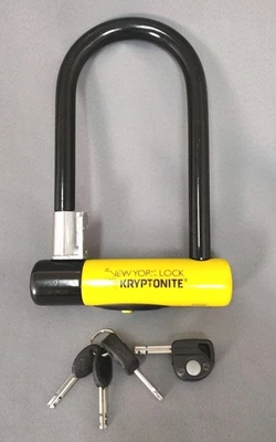 Kryptonite New York Bike/Scooter U-Lock Heavy Duty Anti-Theft 4 Keys  - Image 1 of 4