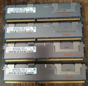 Hynix HMT31GR7BFR4A-H9 32GB DDR3 PC3L-10600R 1333MHz ECC Memory 4x8GB - Zdjęcie 1 z 3