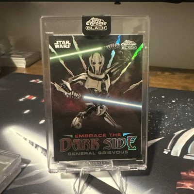 2024 GENERAL GRIEVOUS TOPPS CHROME BLACK STAR WARS #ED-14 EMBRACE THE DARK SIDE - Image 1 of 2