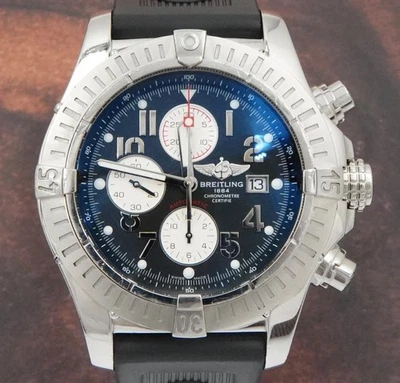 Reloj para hombre Breitling Super Avenger cronógrafo A13370 automático esfera negra Foto 1 de 4