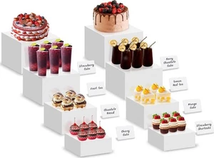 Buffet-Riser, 8-teiliges Desserttisch-Display-Set, Acryl-Riser-Aufsteller, - - Bild 1 von 12