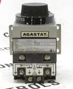Agastat 7022AH Time Delay Relay 7000 Series 120V Coil 3-30 Min 2PDT - Picture 1 of 4