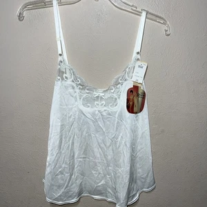 Vintage Sear Isn't It Divine Unterhemd weiß Spitze Größe 36 #15099 sexy neu mit Etikett - Bild 1 von 8