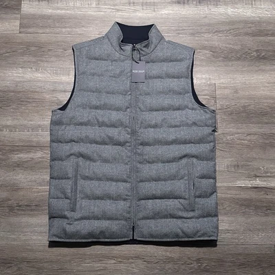 Peter Millar Crown Crafted Men's Medium Whistler Reversible Insulated Vest $595 - Image 1 of 4