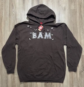 Sudadera con Capucha Y2K Element BAM Bats Logo Skateboarding Marrón Talla L - Imagen 1 de 10