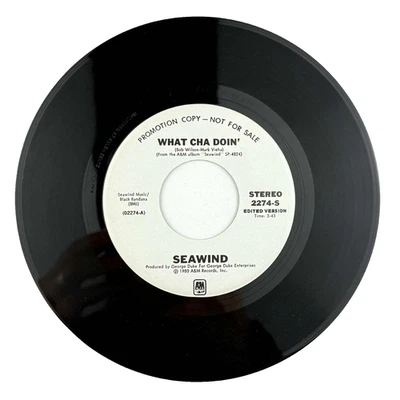 Seawind What Cha Doin Promo 45 RPM 7" Single DJ Copy Stereo Mono White Label EX - Image 1 of 4