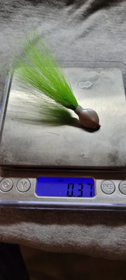  White/green buck tail Skimmer 2/0 Mustad Saltwater Hook. 6 Pack - Image 1 of 4