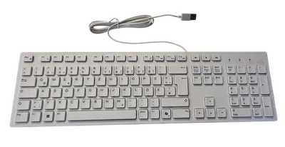 Dell Keyboard KB216 USB White QWERTZ in German Flat Quiet for PC Computer - Image 1 of 3