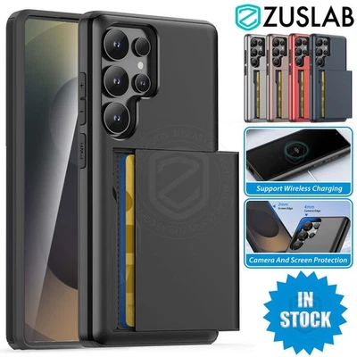 For Samsung S25 S24 Ultra Plus Edge FE S23 S22 S21 S20 Case Wallet Card Holder - image 1 of 4