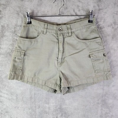 Pantalones cortos cargo informales de tiro medio verde oliva azul marino antiguo para mujer talla 6 Foto 1 de 4