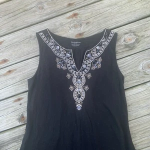 Charter Club Dress Womens Large Pullover Sleeveless Embroidered Detail - Picture 1 of 5
