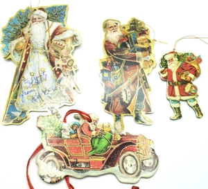 Vintage Norcross Paper Cardboard Christmas Ornaments Brilliants 4 - Picture 1 of 13
