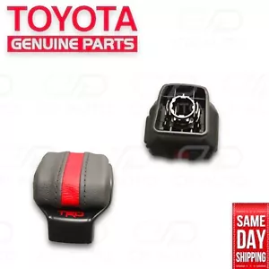 2022 - 2024 TOYOTA TUNDRA TRD PRO SHIFTER KNOB BLACK RED OEM NEW - Picture 1 of 7