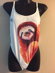 ELECTRO THREADS SLOTH WHITE ONE PIECE BADEANZUG SIZE M  - Bild 1 von 5