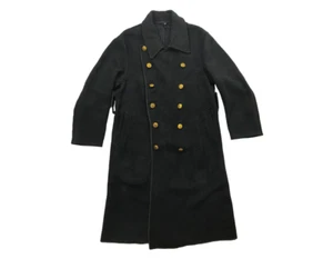 Vintage 40's Japanese Indigo Boro Firefighter Sashiko Woven Coat Jacket Uniform - Picture 1 of 12