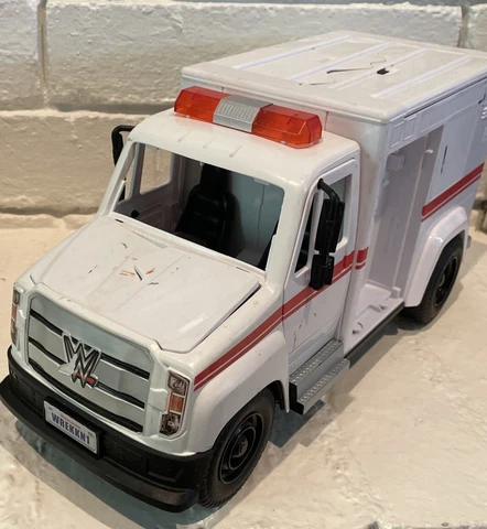 WWE Wrekkin' Slambulance Wrestling Ambulance Sports Vehicle Toy & Stretcher Cover