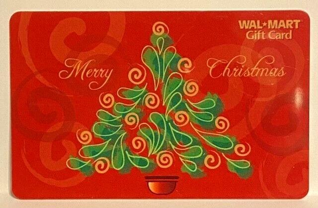 WalMart Merry Christmas Tree Colorful Abstract Red Green 2006 Gift Card VL-3549 - Image 1 of 1