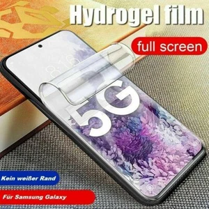 2x Panzerfolie Samsung Galaxy Hydrogel Schutzfolie Displayschutz Full Glue - Bild 1 von 5