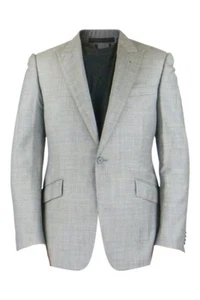 RAKE Men's Grey Wool Single Button Single Breasted Blazer Jacket (38) - Picture 1 of 12