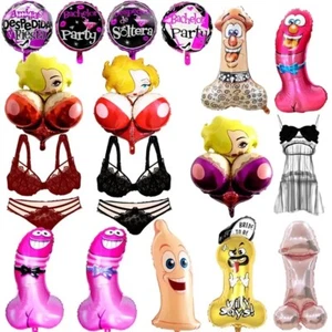 Riesiger Bikinifolie Penis Ballon Willy Dick Henne Party Spielzeug Braut Braut Dusche - Bild 1 von 31