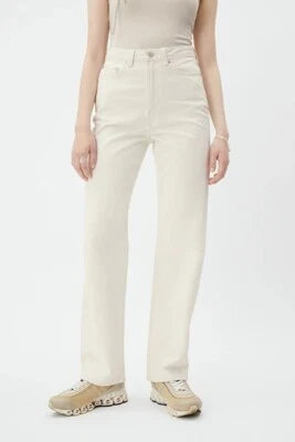 WEEKDAY Jeans 'Rowe Extra High Straight Jeans' - white hemp (cremeweiß) - 27/30 - Bild 1 von 4