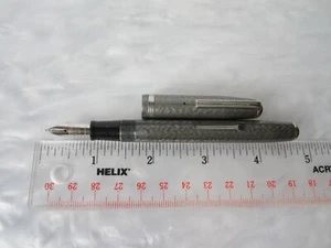HERMOSA PLUMA ESTILOGRÁFICA ORIGINAL VINTAGE ESTERBROOK PLATA PERLA 9668 NUEVA EN CAJA - Imagen 1 de 20