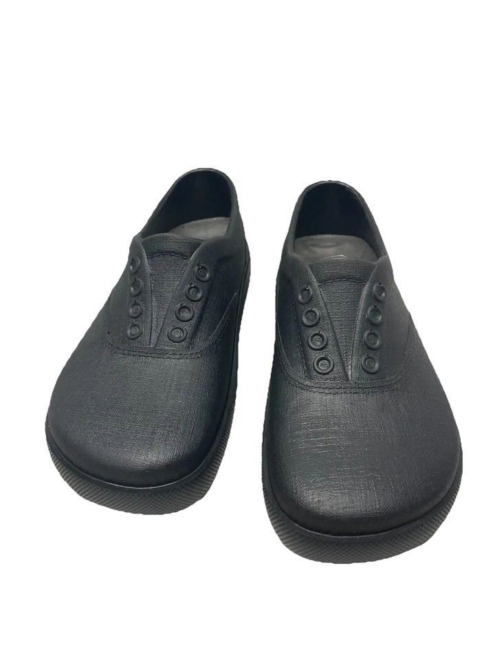 Klogs Calzado Para Hombres Sin Cordones TIBURÓN Resistente al Deslizamiento Hecho en EE. UU. Negro Talla 7,11,13 Foto 1 de 4