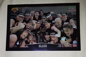 1997 AFL Tatts Pokies Super Shots Chromium Card Team Shot Carlton - Picture 1 of 2