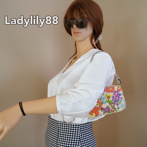 Coach CR365 Nolita 19 nuovo con etichette con stampa floreale pelle liscia $238