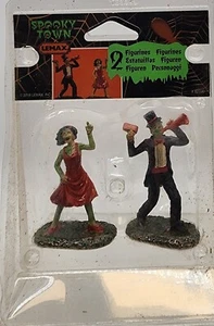 Lemax THE DANCING DEAD Set of 2 # 92730 Halloween Spooky Town NEW - Picture 1 of 4