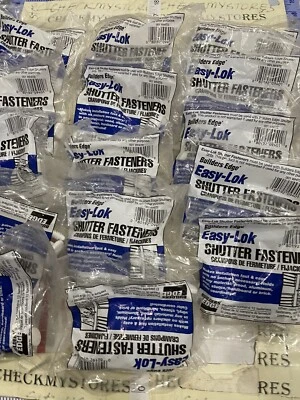 20X(12 Pack) Builders Edge 3 in. Vinyl Shutter Fastener ,White ,Made In USA - Image 1 of 4