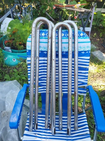 Vintage Mid Century Modern Chrome Metal  Kitchen Table Legs Hairpin Sty Set of 4 Cover