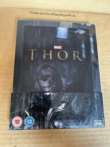 THOR Lenticular 3D & 2D Blu Ray Steelbook Marvel Brand New & Sealed - Picture 1 of 4