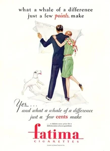Anuncio impreso a página completa 1929 en color/cigarrillos Fátima (revista American Home) - Imagen 1 de 1