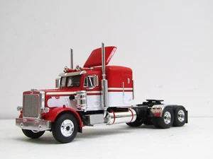 IXO/DCP stretched frame Custom white/red Peterbilt 359 48" sleeper 1/64 no box - Picture 1 of 5
