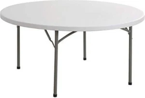 Tavolo da Giardio Pieghevole Catering 120 Plastica Metallo Bianco Cosma - Foto 1 di 1