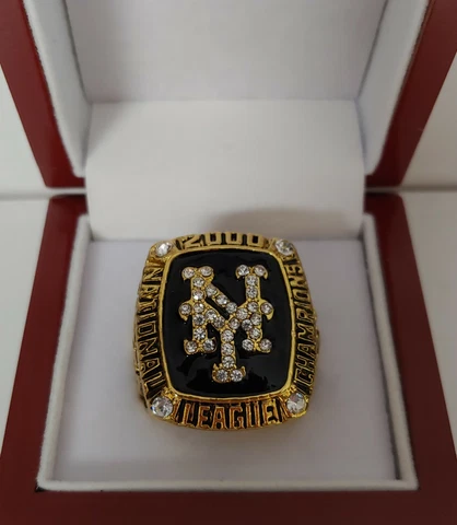 Mike Piazza - 2000 New York Mets NL Pennant World Series Ring With Display Box Cover
