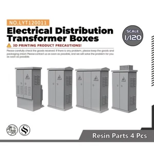 Cajas transformadoras de distribución eléctrica de fábrica miniatura escala 1/120 TT - Imagen 1 de 9