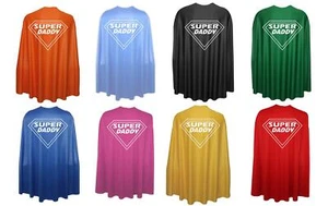 Adults 35" Length Super Daddy Superhero Dad Fathers Day Fancy Dress - Picture 1 of 8