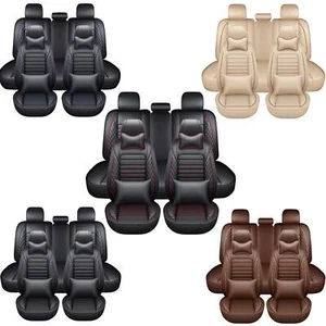 Leather Car Seat Cover Full Set For Ford Escape Focus Fiesta Fusion Expedition - Picture 1 of 21