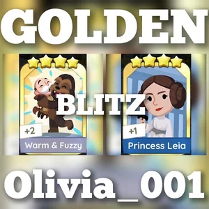Toasty Treat & Bright & Merry :- Mono_Poly_Go Golden Blitz Stickers - Picture 1 of 4