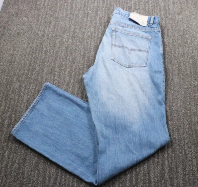 Pantalones de mezclilla Ted Baker Y2K de colección con botones para hombre 36x33 lavado crudo pierna ancha relajados holgados Foto 1 de 4