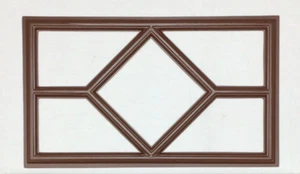 4 Amarr Waterford Replacement Insert for Short Panel Amarr Garage Door Walnut - Picture 1 of 3