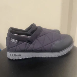 LL Bean Ultralight PrimaLoft Slip-On Shoes Women's 10 Black Waterproof Slippers - Picture 1 of 8